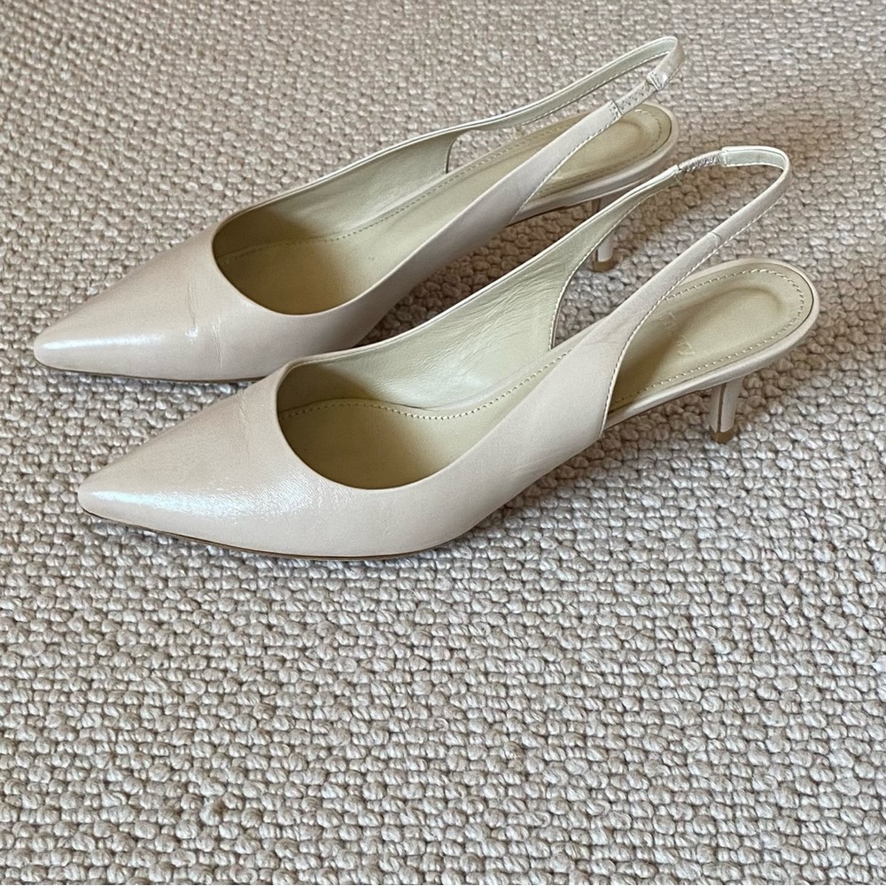 Theory City 55 Slingback in Leather Blush
